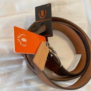 Men’s Martin Dingman Camo leather O Ring belt size 40. New with tags